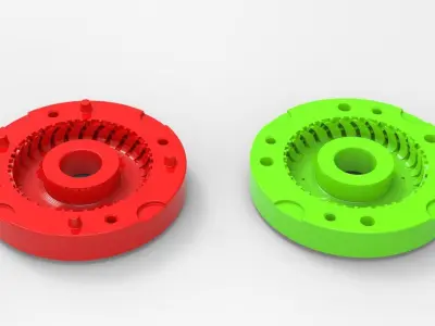 Mold for diecast Nokian Ground King tire Scale 1 to 25 3D print model