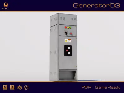 Electrical Box 11 Low-poly 3D model