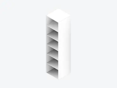 Kinda Locker - Resin - Locka - Six Tier Low-poly 3D model