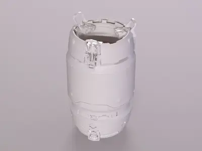 BarrelScifi container 3D model