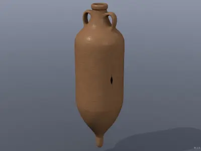 African-II type Amphora Low-poly 3D model