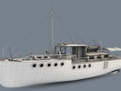 Passenger Boat Free 3D model