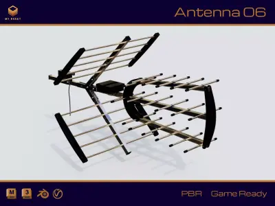 Antenna 06 Low-poly 3D model