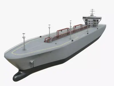 Fleet Oilers and Replenishment Ship  Low-poly 3D model