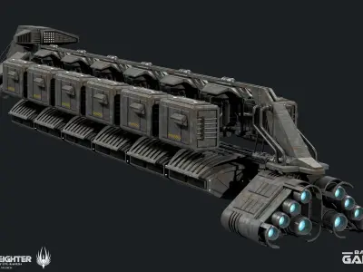 Battlestar Galactica - Perseus Freighter 3D model