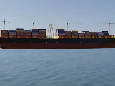 cargoship 3D model