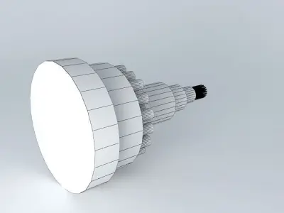Cable colorful light bulb Free 3D model