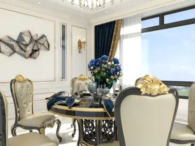 Interior Art - Restaurant Collection - Part 1 01 3D model