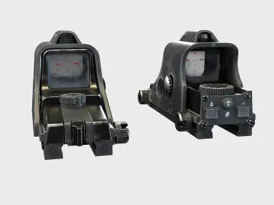 Optical Scope 102 Low-poly 3D model