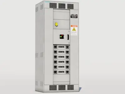 Electrical Box 08 Low-poly 3D model