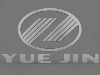 Yuejin logo 3D model