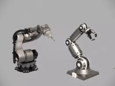 Industrial Robotic Arm Collection 3D model