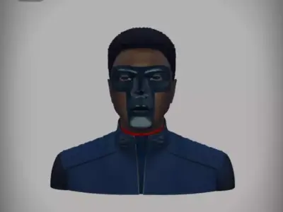 Mr Terrific Low-poly 3D model