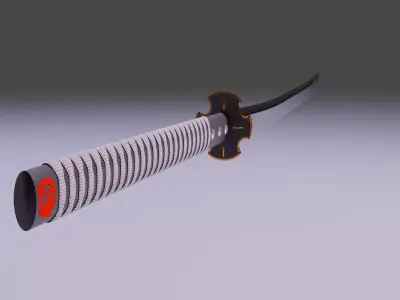 Katana The Last Dragon  Free low-poly 3D model