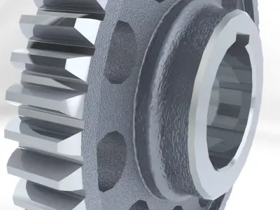 Tooth gear 3D model