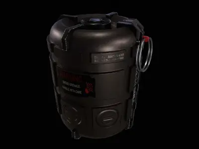 Smoke Grenade- Sci Fi Gadget Low-poly 3D model