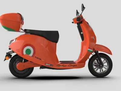 Vespa ES2 1500 Low-poly 3D model