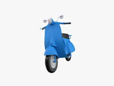 Vespa Scooter 3D model get