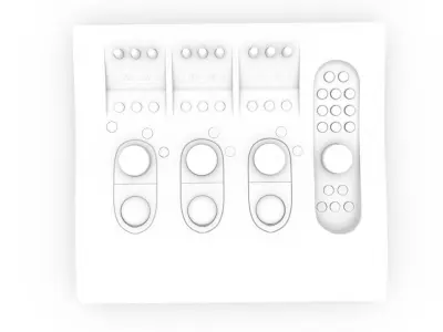 DI Color Grading Machine - Tangent Wave Panel  Low-poly 3D model