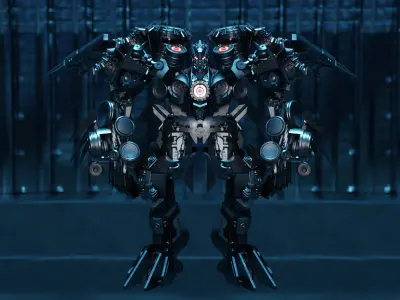 Sci-Fi Infiltrator Mech -  Full Body Hard Surface Mech 3D model