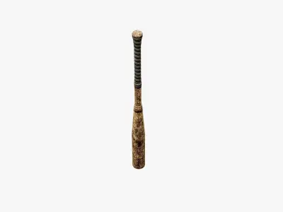 Post Apocalyptic BaseBall Bat Low-poly 3D model