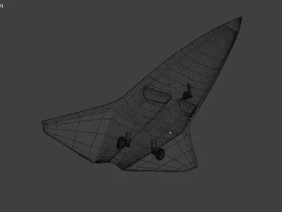 Low-Poly FPV Drone Game-Ready UAV FBX OBJ Low-poly 3D model