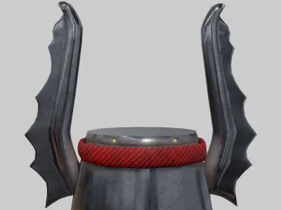 Medieval Jousters Helm Low-poly 3D model