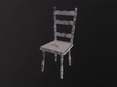 Old Chair 3D Model Low-poly 3D model purchase