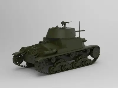 M1340 tank 3D model