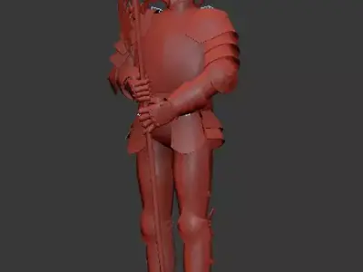 Armored Knight Free low-poly 3D model
