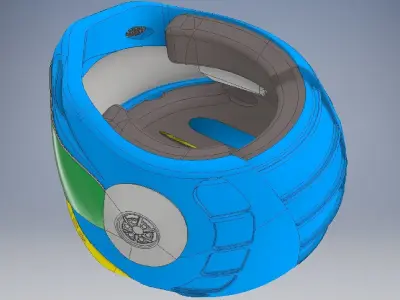 helmet 3D designs  Low-poly 3D model