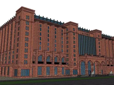 vacation spot-Resort-Fashion Leisure Hotel-0227 3D model