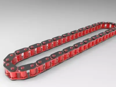 Roller Chain  Free 3D model