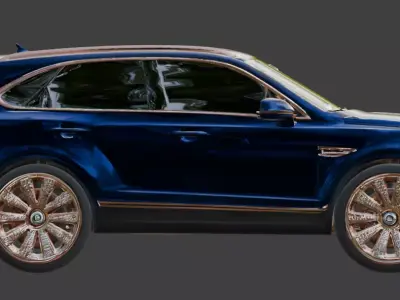 Luxury Jeweled Bentley Bentayga SUV Low-poly 3D model