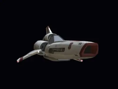 Viper Galactica Low-poly 3D model