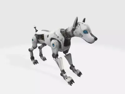 Robot dog 3D model 8