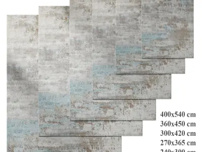 Lyra Silk Rug by The world of RH 3D model