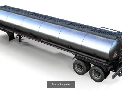 Industrial trailers 3D Model Pack
