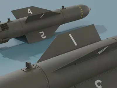 AN-M66 2000 lb Aerial Bomb Dark Green 