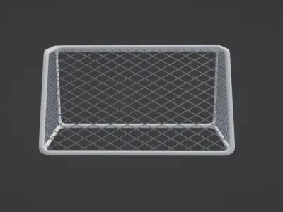 Soccer Goal Low-poly 3D model