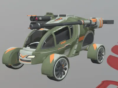 POCA Multirole Future Vehicles Low-poly 3D model