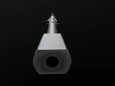 Remington 700 Sniper Rifle Low-poly 3D model