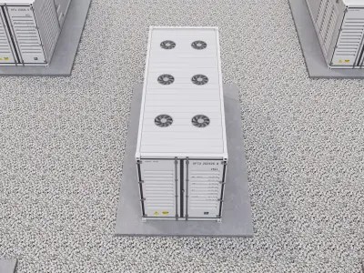 Battery Storage Power Station 3D model