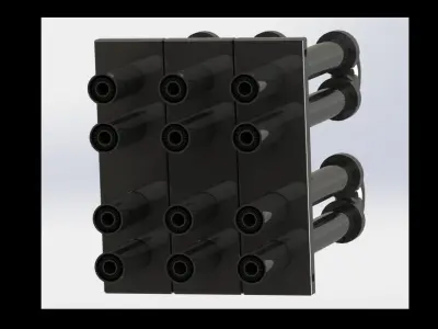   Double Pipe Heat Exchanger     HAIRPIN  3D model