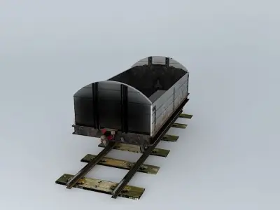 Eco Rail N/Gauge S-R Wagon Old Steam Days Free 3D model