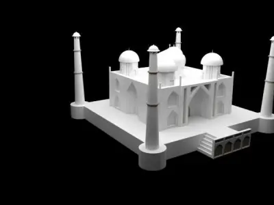 The Taj Mahal  3D model