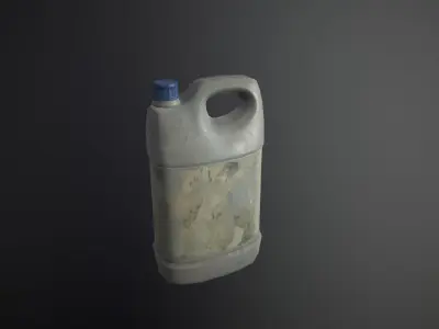 Plastic Can GameReady Low-poly 3D model