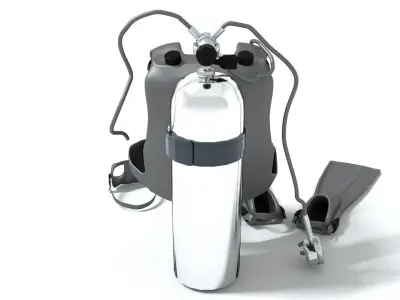 laos Dive Equipment Low-poly 3D model