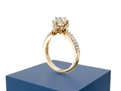 Girl Ring 3D print model purchase