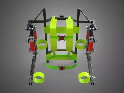 ERGONOMIC POWER ASSIST SYSTEM ARM HAND EXOSKELETON SUIT LIFTER 3D model